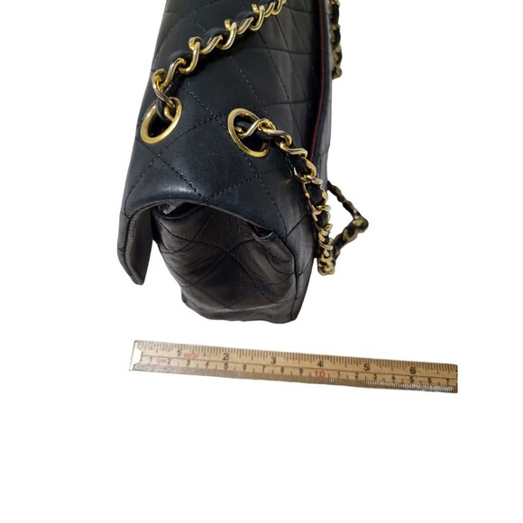 CHANEL MATELASSE 34 Single Flap Double Chain Shoulder Bag Lambskin - Picture 5 of 16